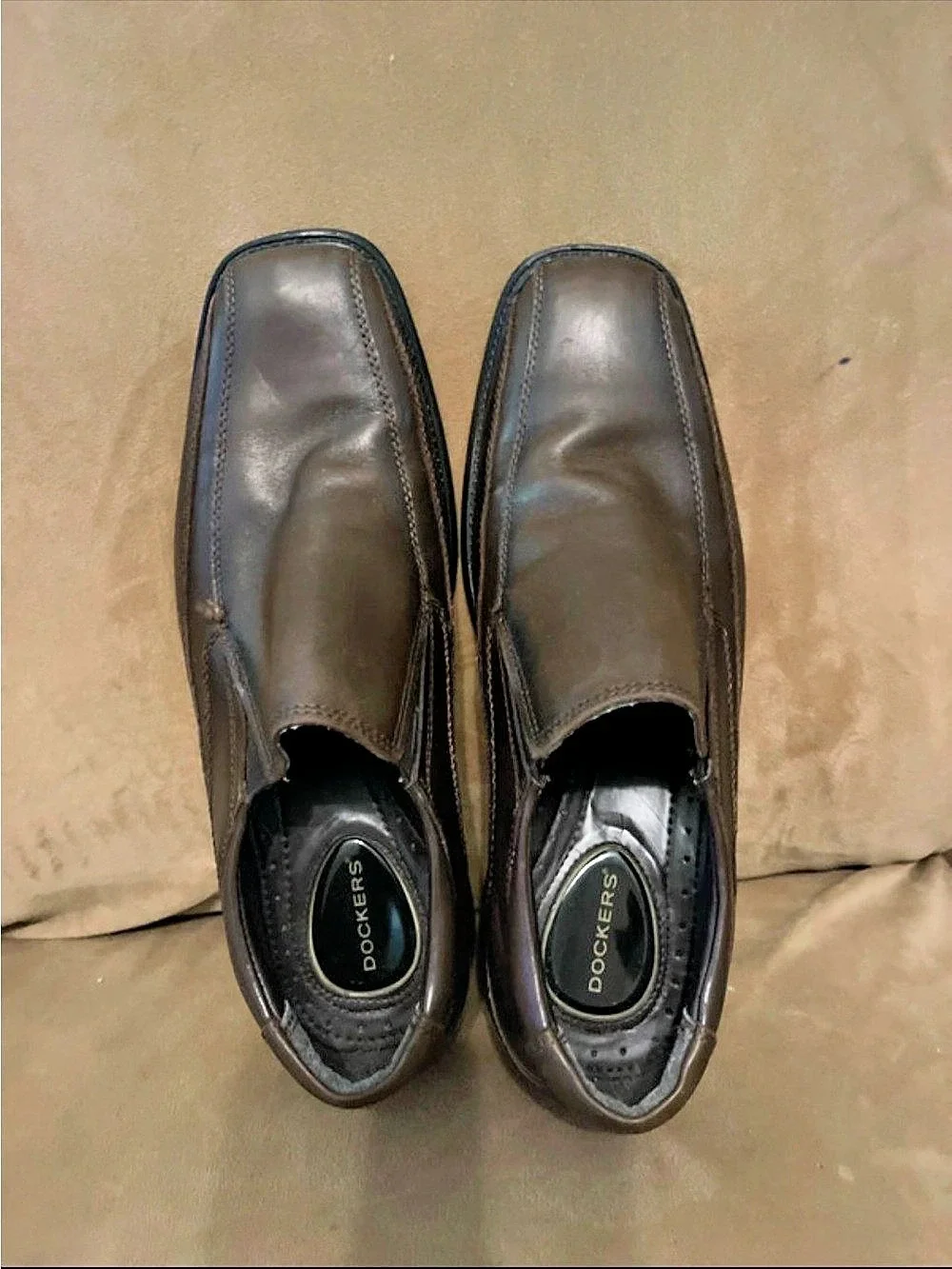 Dockers Men's Leather Loafers Brown US 8.5M